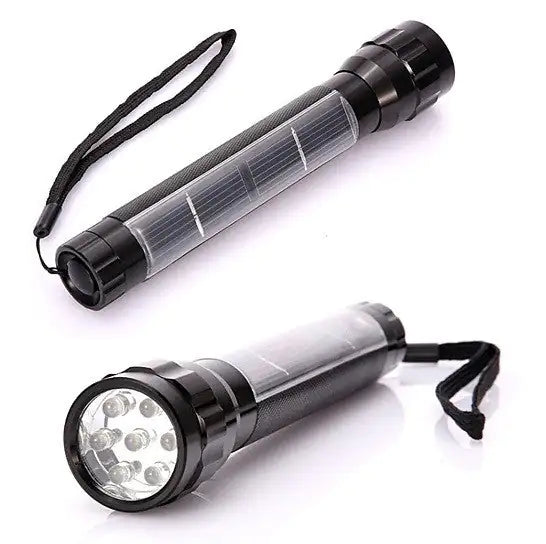 Solar Powered LED Flash Light