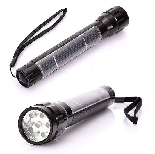 Solar Powered LED Flash Light