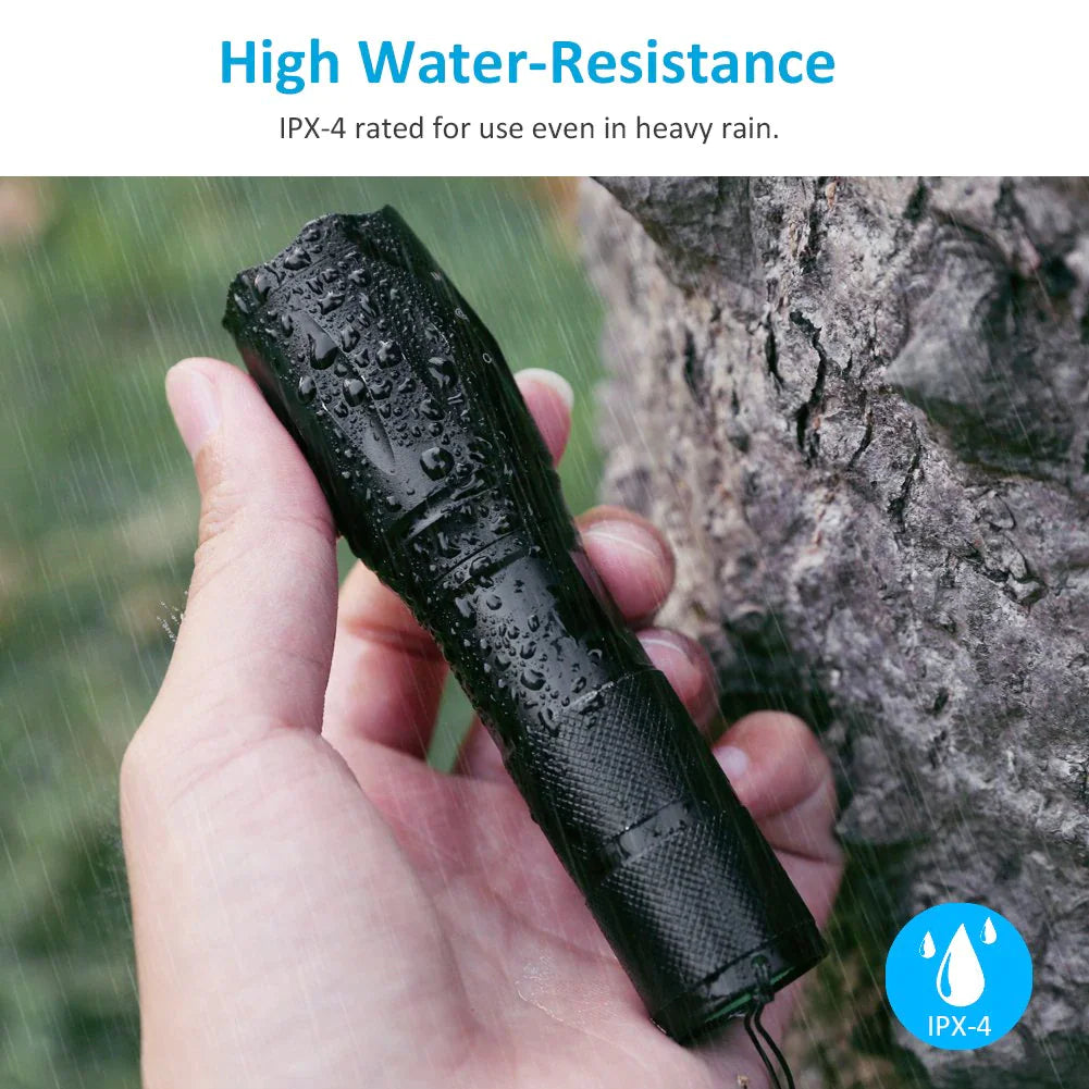 Tactical LED Flashlight (90,000LM)